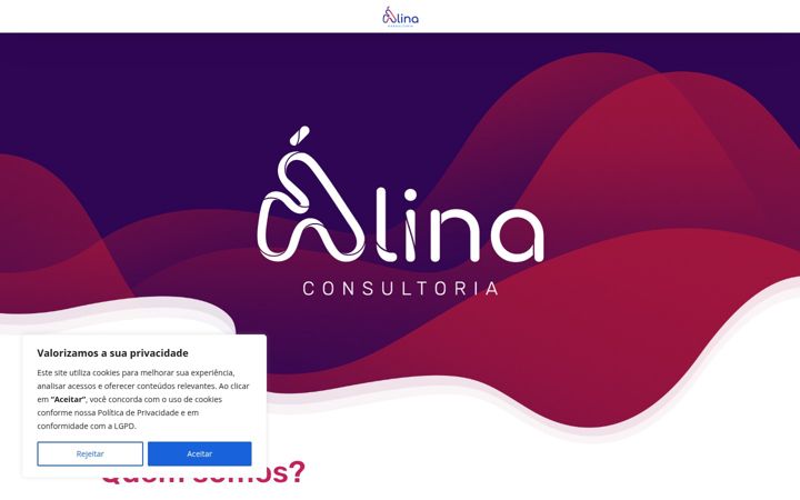 Capture d'écran de alinaconsultoria.com.br
