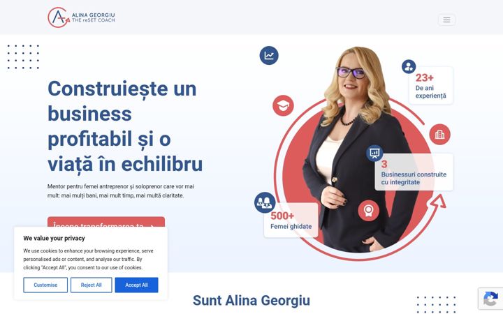 Zrzut ekranu alinageorgiu.com