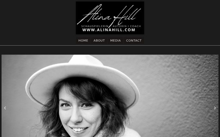 Screenshot of alinahill.com