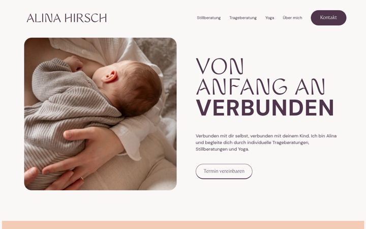 Screenshot of alinahirsch.de