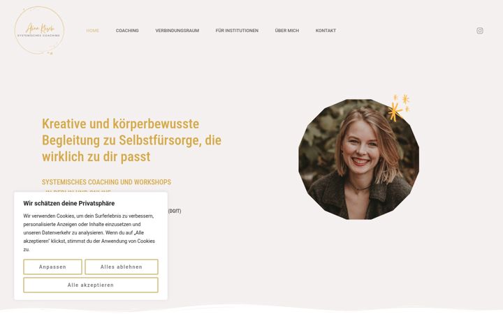 Screenshot of alinaklisch.de