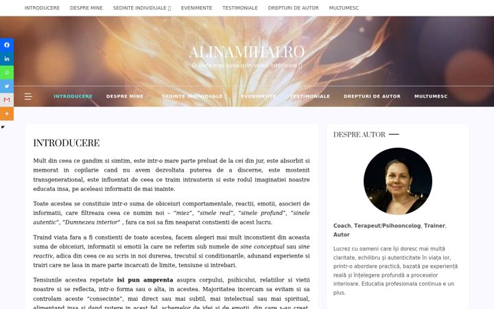 Screenshot of alinamihai.ro