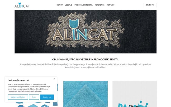 Screenshot of alincat.si