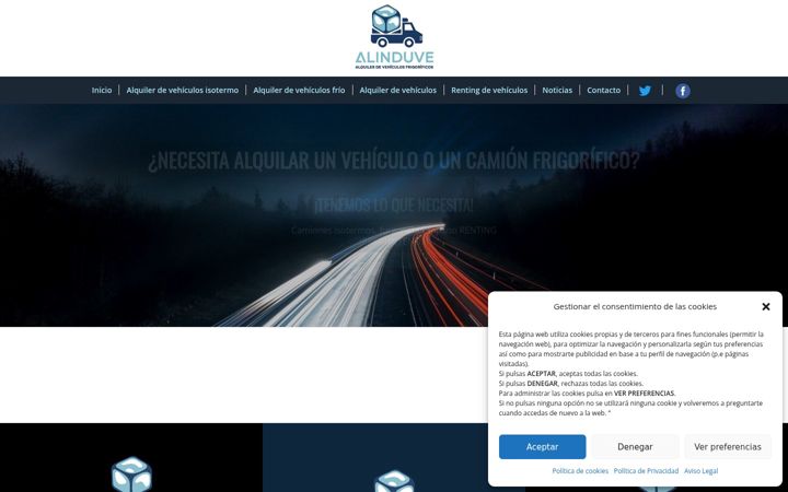 Screenshot of alinduve.es