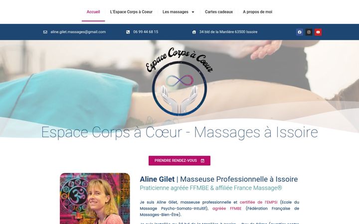 Screenshot von aline-gilet-massages.fr