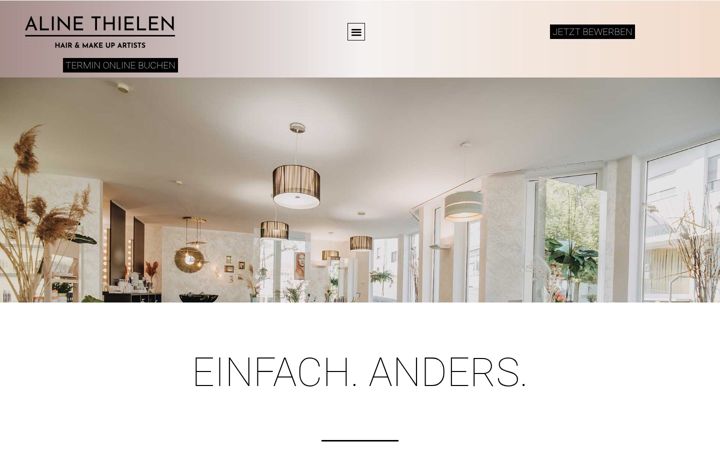 Screenshot of aline-thielen.de