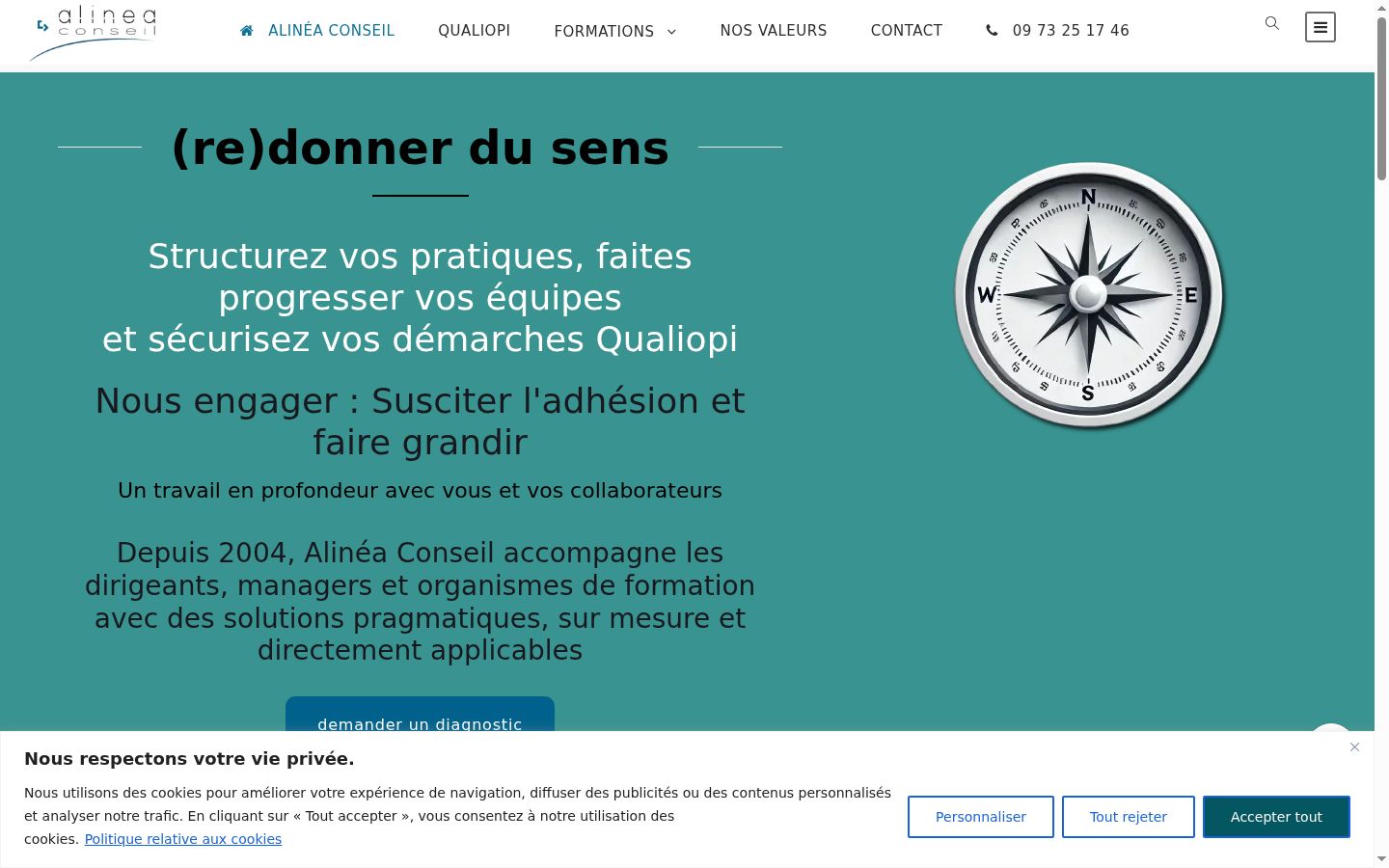 Screenshot tal-banner tal-kunsens muri qabel kwalunkwe interazzjoni