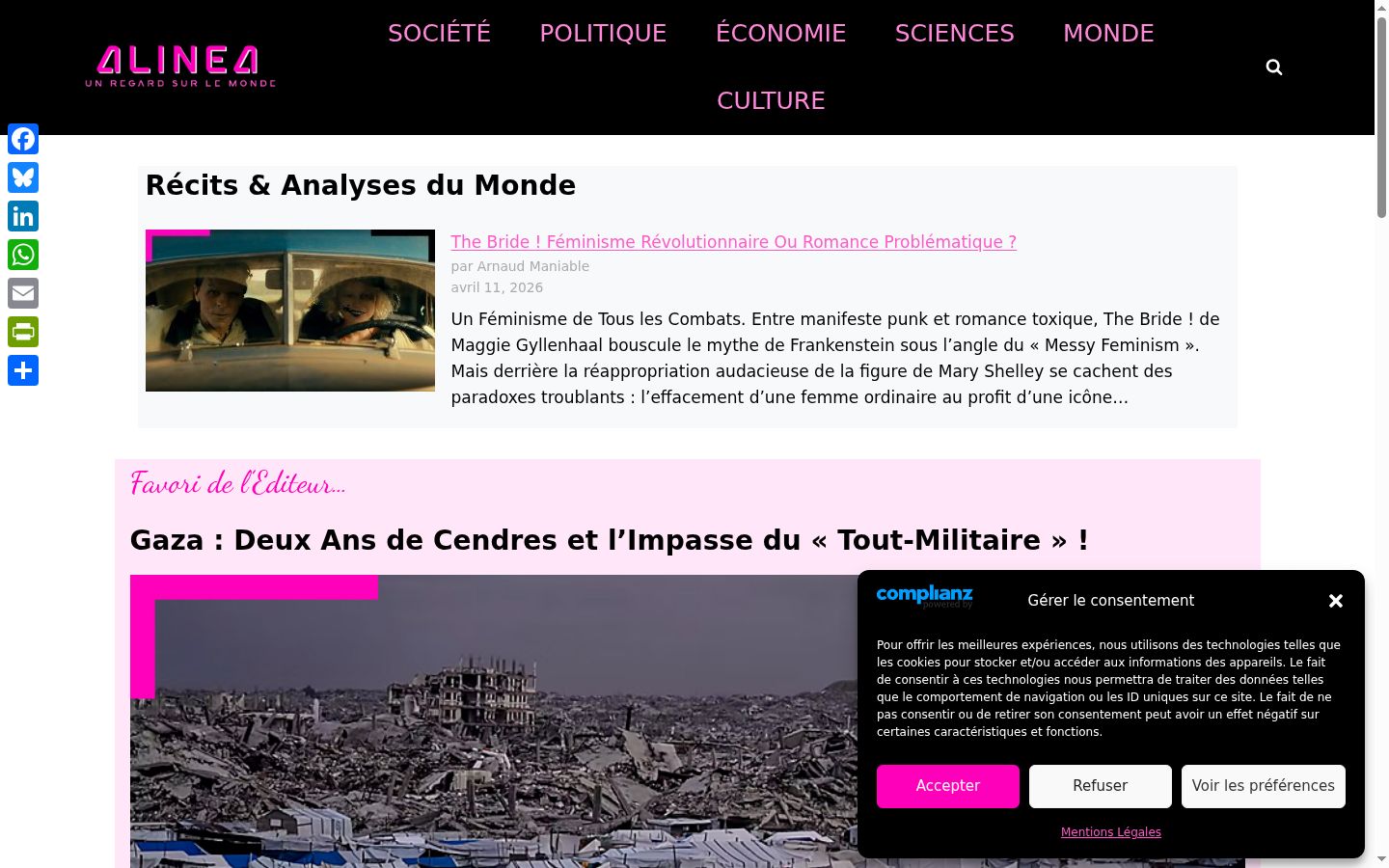 Screenshot tal-banner tal-kunsens muri qabel kwalunkwe interazzjoni