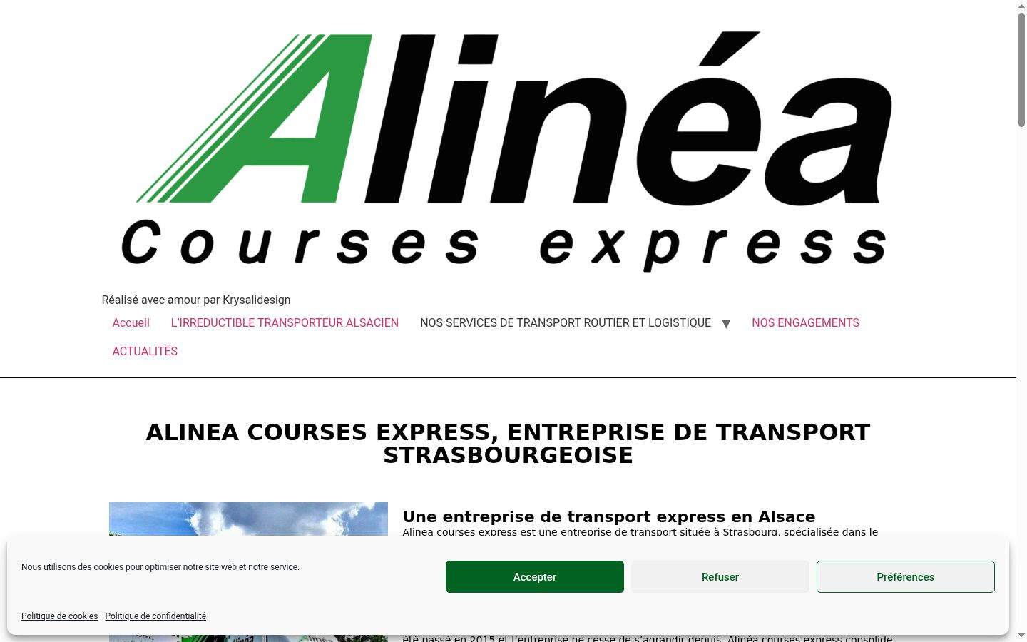 Screenshot tal-banner tal-kunsens muri qabel kwalunkwe interazzjoni