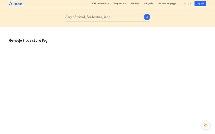 Screenshot of alinea.dk