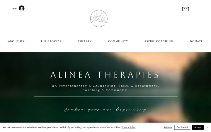 Ekrano kopija alineatherapies.com