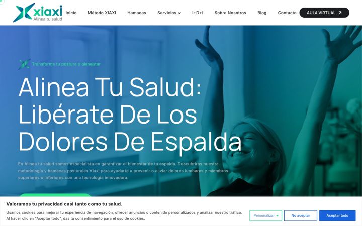 Screenshot of alineatusalud.com
