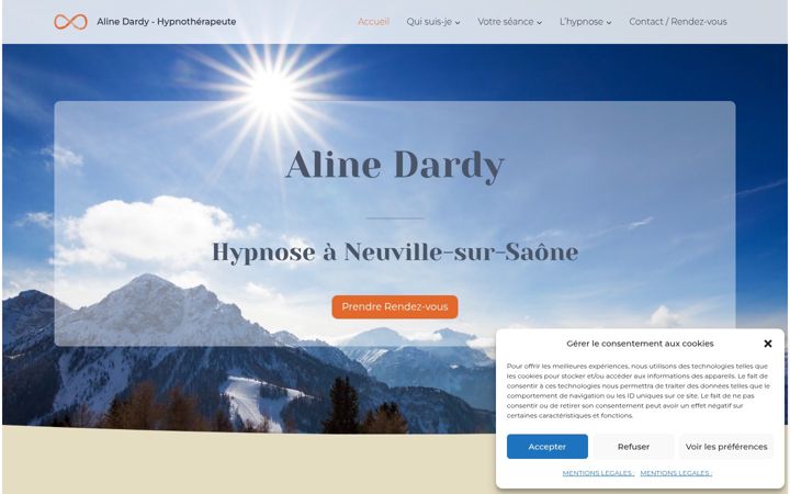 Screenshot of alinedardy-hypnose.fr