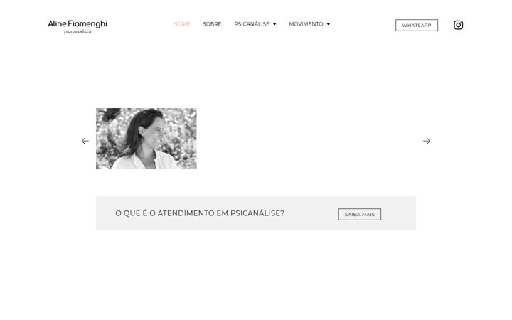 Screenshot von alinefiamenghi.com