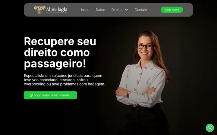 Screenshot von alineiaglaadvocacia.com.br