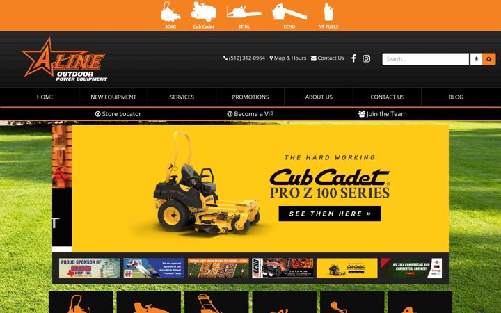 Posnetek zaslona alineoutdoorpower.com