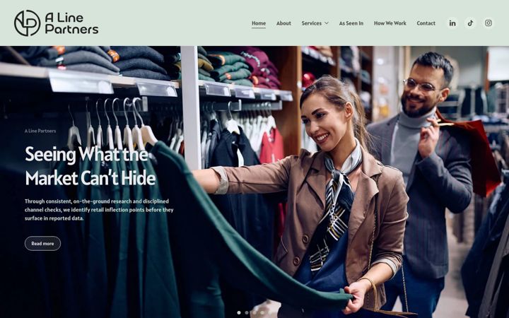 Screenshot of alinepartners.com