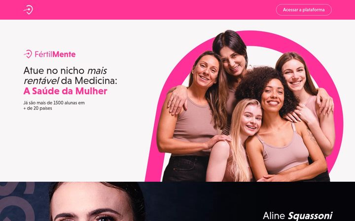 Screenshot of alinesquassoni.com