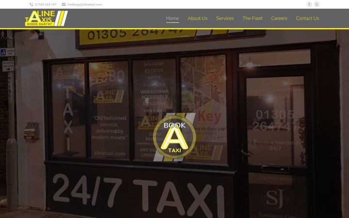 Screenshot of alinetaxi.com