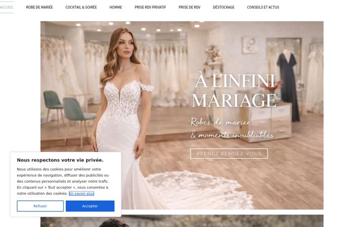 Posnetek zaslona alinfini-mariage.fr