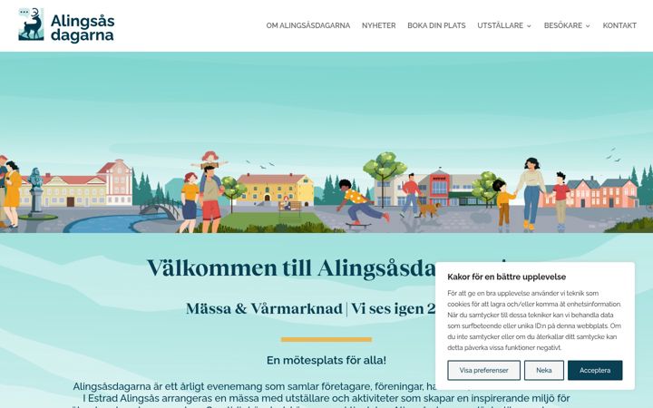 Screenshot of alingsasdagarna.se