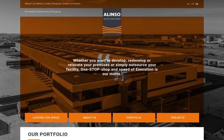 Screenshot of alinso.group