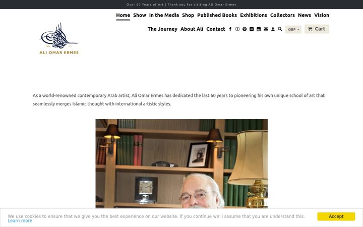 Screenshot ta' aliomarermes.co.uk