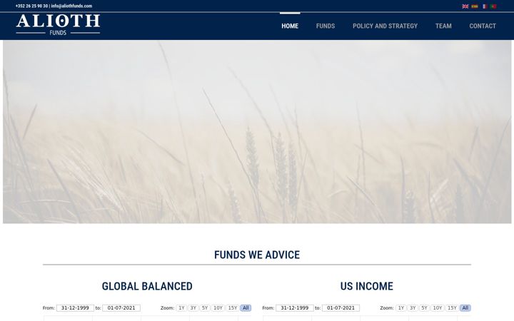 Snímek obrazovky aliothfunds.com