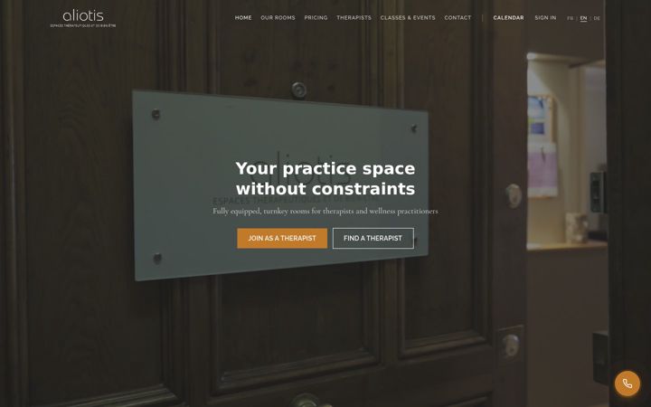 Screenshot of aliotis.ch