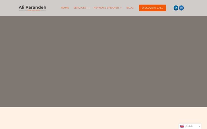Screenshot of aliparandeh.com