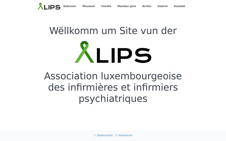 Screenshot of alips.lu