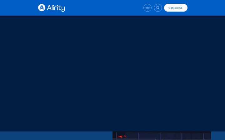 Screenshot of alirity.com