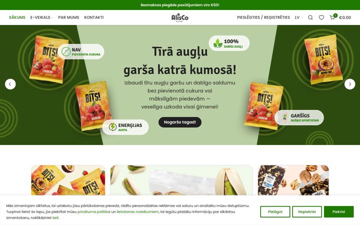 Screenshot of alis-co.lv