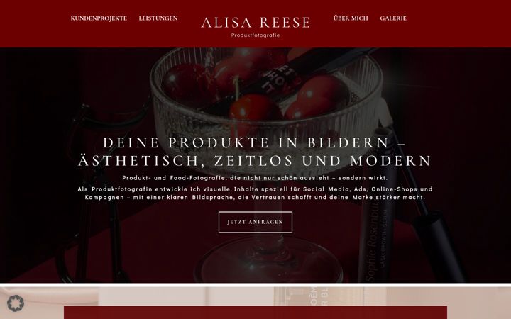 Screenshot of alisa-reese.com