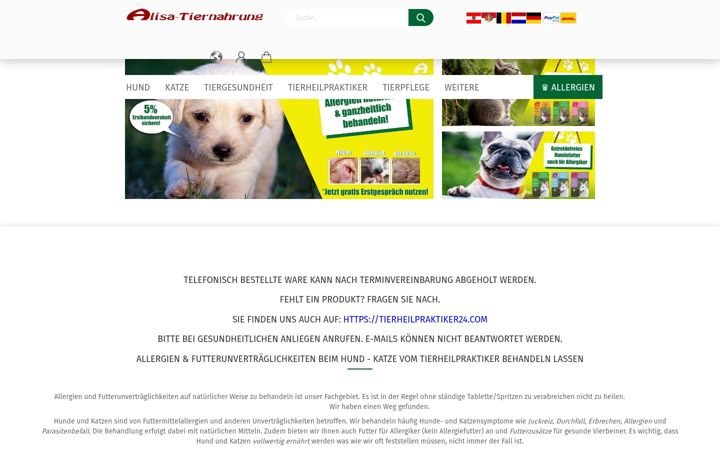 Screenshot of alisa-tiernahrung.com