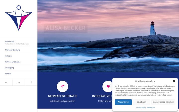 Screenshot of alisabecker.de