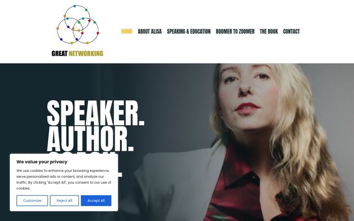 Screenshot of alisagrafton.com