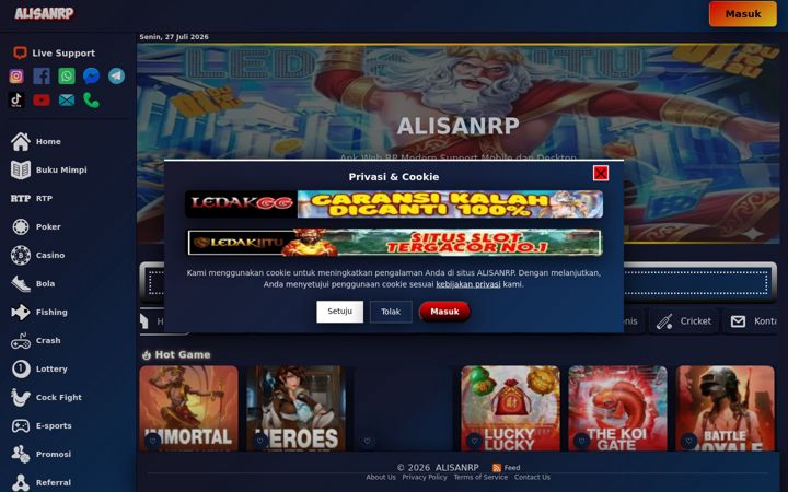 Screenshot of alisanrp.org