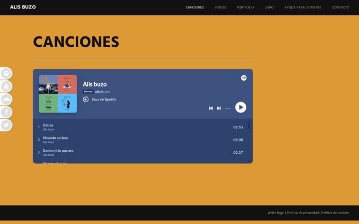 Screenshot of alisbuzo.com