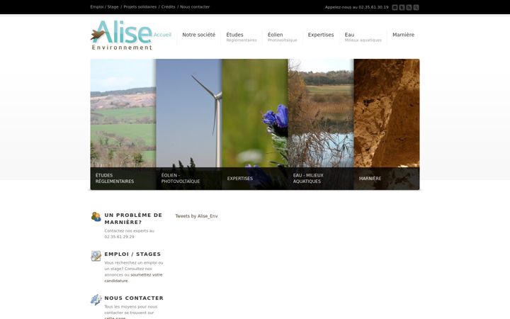 Capture d'écran de alise-environnement.fr