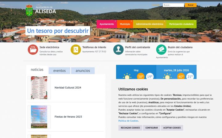 Screenshot ta' aliseda.es