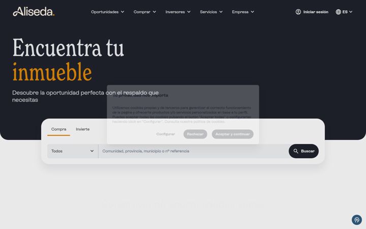 Screenshot ta' alisedainmobiliaria.com