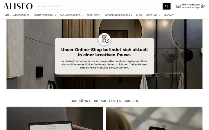 Screenshot of aliseo-shop.de