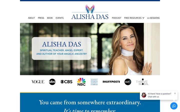 Screenshot ta' alishadas.com