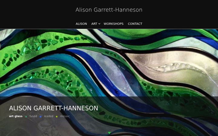 Screenshot of alisongarrett.com