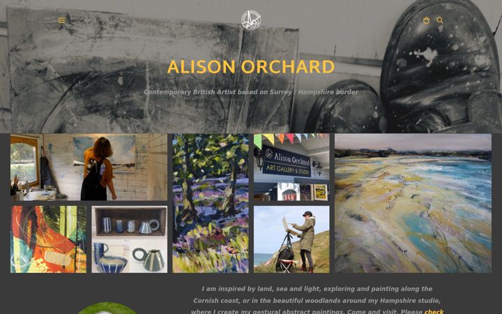 Screenshot of alisonorchard.com