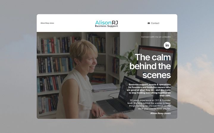 Ekrano kopija alisonrj.com