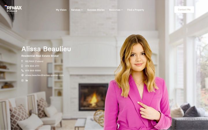 Screenshot von alissabeaulieu.com