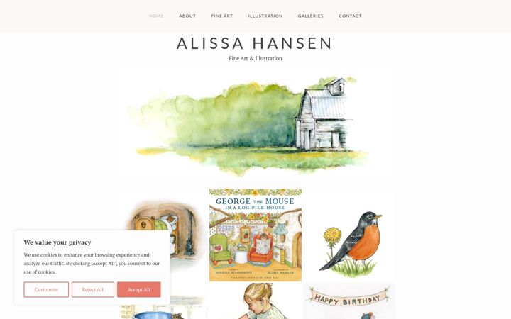 Képernyőkép: alissahansen.com