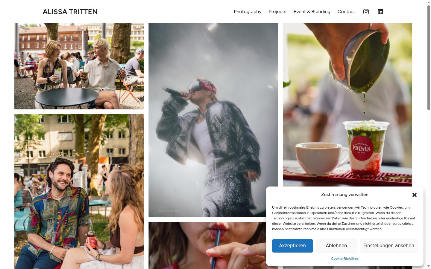 Sutikimo reklamjuostės, rodytos prieš bet kokią sąveiką, ekrano kopija